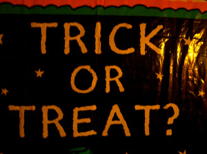 Trick or Treat?  Halloween Sign